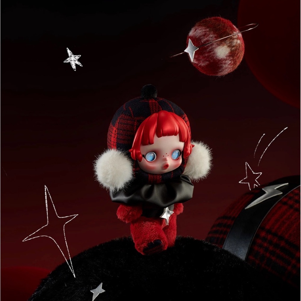 POP MART Skullpanda Winter Symphony Plush Pendant - Rock On